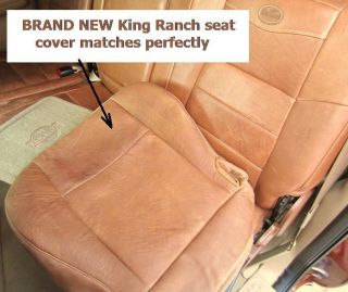 01   03 Ford F150 SuperCrew Buckets Driver Bottom King Ranch Leather