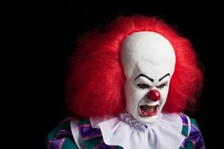 STEPHEN KING IT PENNYWISE CLOWN PUPPET DOLL TIM CURRY ROCKY HORROR