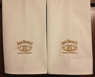 Jack Daniels 2 Embroidered Bath or Kitchen Towels by Susan