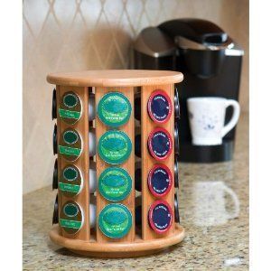 Keurig Bamboo 32 K Cup Revolving Coffee Carousel