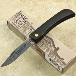 Robert Klaas Kissing Crane BLACK ANGUS Knife Italy New 43 Pocket