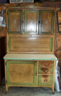 Antique SELLERS Kitchen Cabinet Made in Elwood Indiana by G I Sellers