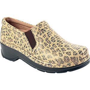 Klogs Naples Tan Leopard Leather Clog Shoes 6 5