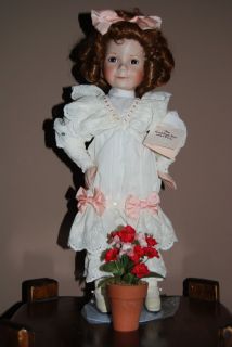 Knowles Little Girl with A Curl Doll Porcelain Dianna Effner