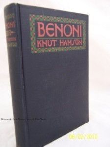 Benoni Knut Hamsun First American Edition 1925