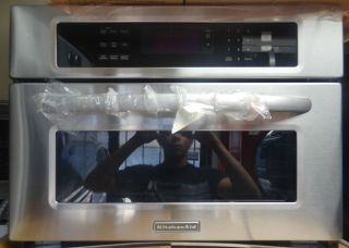 KitchenAid 27 Built in Microwave Oven Easy Convection Cook Stainless