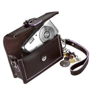 New Kodak Small Digital Camera Clutch Bag Leather Brown
