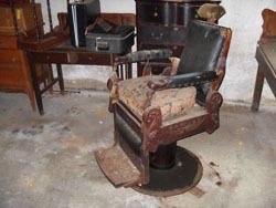 Antique Pre War Wooden Koch Barber Chair