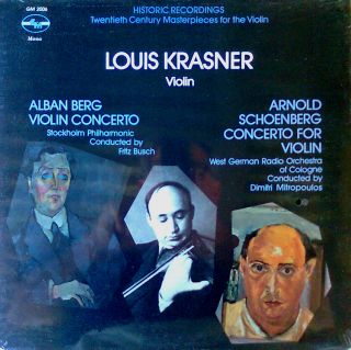 Louis Krasner Berg Schoenberg Concerto for Violin GM LP Still SEALED