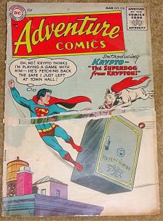 Adventure Comics 210 G Superboy 1st Krypto Super Dog