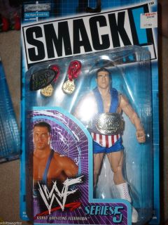 Jakks WWF SmackDown Series 5 Kurt Angle Action Figure WWE 2000 Cloth