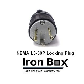 L5 30 Plug NEMA L5 30P Locking Plug Rated for 30A 125V