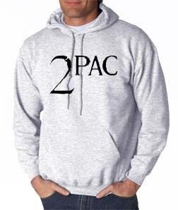 2Pac Logo Hoodie Hip Hop Rap Makaveli Tupac New SM 3XL