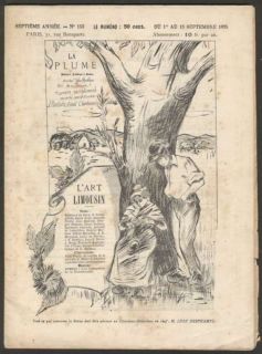 La Plume Magazine 153 LArt Limousin Illustrated 1895