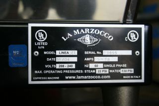 La Marzocco Linea Series Group 3 Espresso Machine