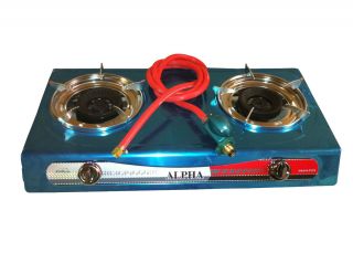 Portable Propane Two Burner Gas Stove T Gate Camping