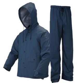 LaCrosse Work Force Protective Rain Gear Suit Navy Blue Size Large