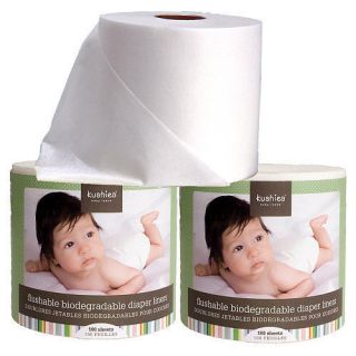 Kushies Baby 3 Roll Pack Flushable Biodegradable Diaper Liners