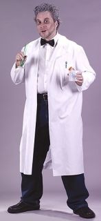 Mad Scientist White Lab Coat Doctor Adult Mens Costume