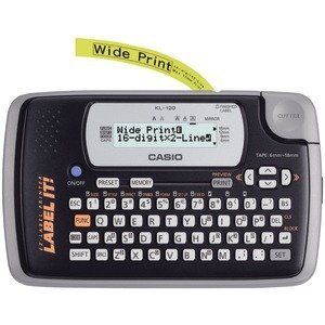 Casio KL 120L 16 Digit 2 Line Label Maker Printer