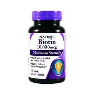 Natrol (Incl Laci Le Beau Teas) 10,000 mcg Biotin 100 Tablets
