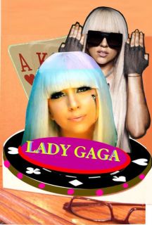 LADY GAGA stand up standee cardboard standup stande DISPLAY poker face