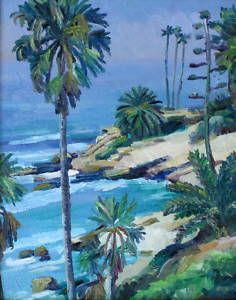 Laguna Beach View Plein Air Impressionist 20x16