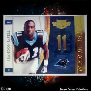 299 Brandon LaFell Rare Rookie Blitz Card 2010 Plates and Patches