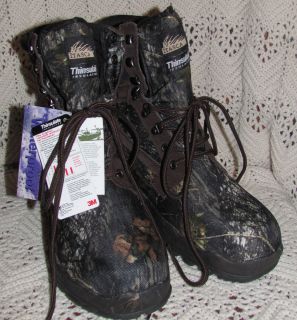 ITASCA GHOST LAKE MENS WATERPROOF LEATHER CAMO NYLON TRAIL BOOTS Size