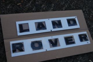 Land Rover Defender Gloss Black Bonnet Letters