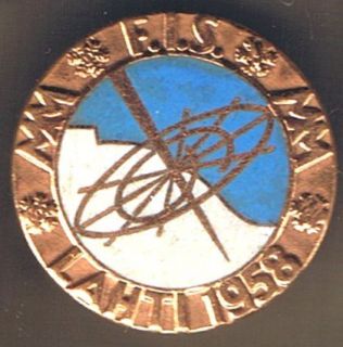 World Ski Championship Lahti Finland 1958 Badge