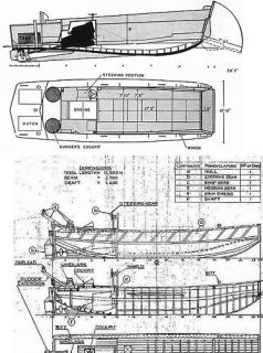Landing craft Amphibious Plans LCT LCV LCP WW2 D Day detailed rare