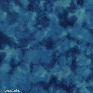 Stormy Sky Clouds Water Sea Landscape Fabric Blue 1 2yd