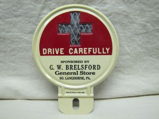Advertising License Plate Topper GW Brelsford Langhorne PA