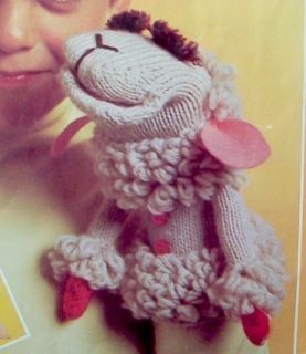 Vintage Lamb Chop Puppet Knit Pattern RARE