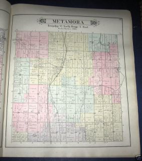 Metamora Township Lapeer County Michigan Plat Map 1893