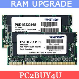 2GB RAM Memory Upgrade for Compaq Business Notebook NX6110 2X 1GB