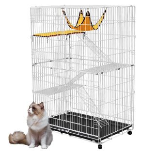 48x32x22 Large Cat Rabbit Chinchillas Ferret Pet Cage 2 Door Playpen