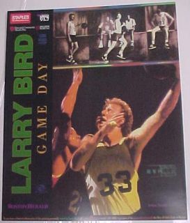Larry Bird Boston Celtics Game Day Herald Promo Poster