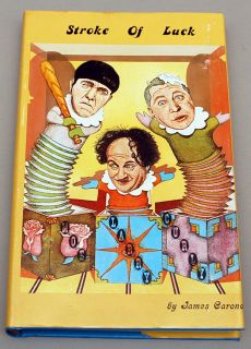 THREE STOOGES LARRY FINE STROKE OF LUCK BOOK   MINT FROM AUTHORS