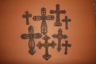 Las Cruces Collection Cast Iron Crosses Catholic Western Decor