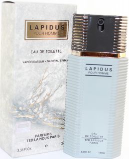Lapidus 3 3 oz EDT Spray for Men New in Box by Ted Lapidus