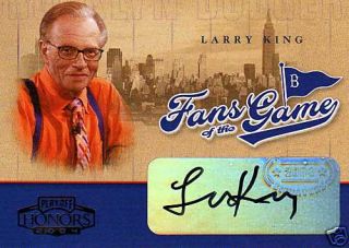 2004 Playoff FOTG Larry King Auto Autograph SP CNN
