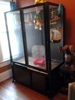 Large Bird Cages by Design Plexiglass Sliding Doors Local Pick Up Only