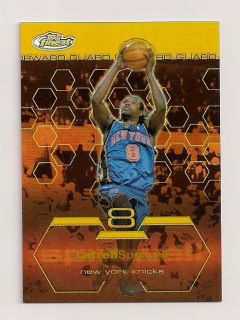 LATRELL SPREWELL 2002 03 Finest Gold Refractor #84 23/25 Knicks