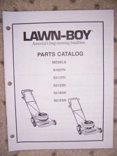 1989 Lawn Boy Mower Parts List Catalog s Series Z