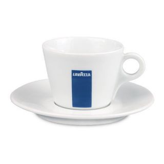 Lavazza Latte Cups and Saucers Set of 6 New Cups