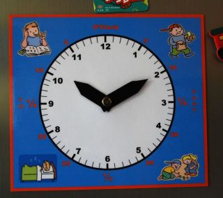 Kids Magnetic Learning Clock Help Your Child Learn to Tell Time The