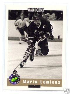 RARE 1992 93 Laval Mario Lemieux Flashback Card