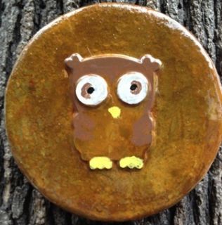 Owl 8 Plaque Stepping Stone Plastic Mold Concrete Mold Cement Plaster